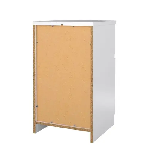 Nachtkonsole- B ca. 40 cm, Weiß, Hochglanz