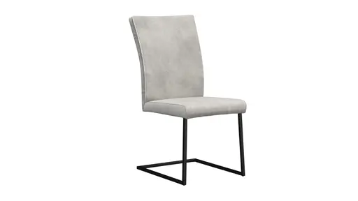 Freischwinger Floriana - Stoff, Hellgrau