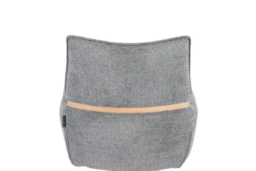 Armlehnstuhl MAROU - drehbar, Stoff, Graublau