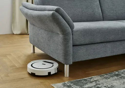  Ecksofa - 3-Sitzer mit Ecke rechts,Stoff, Hellblau