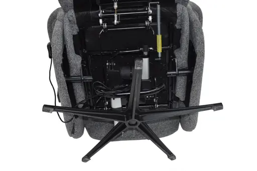 TV-Sessel MARLON - drehbar, Relaxfunktion, Kopfteilverstellung, Stoff, Graublau