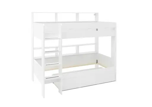 Etagenbett - Liegeflächen ca. 90x200 cm, Weiß