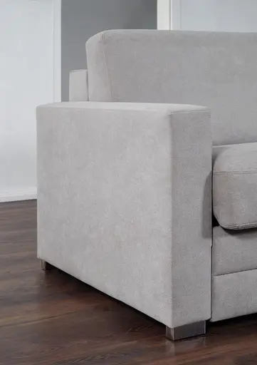 Faltbett EM Davos - mit Schlaffunktion, Stoff, Grau