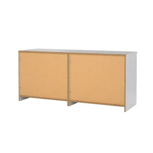 Kommode - B ca. 154 cm, Weiß Hochglanz