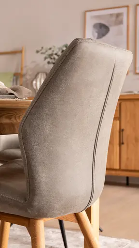 Stuhl Dalyan - Stoff, Grau