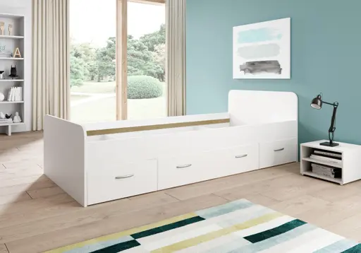 Kojenbett - Liegefläche ca. 90x200 cm, Weiß