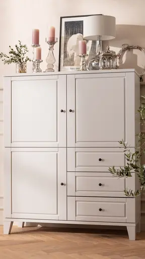 Highboard Stafford - Lack, Kreide