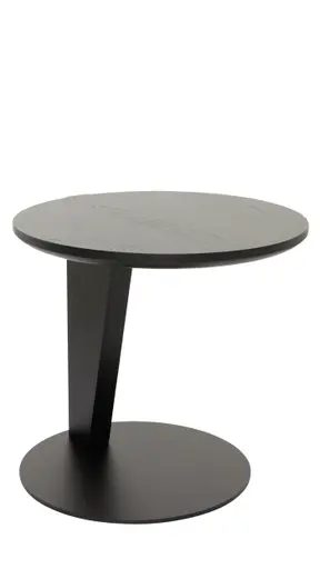 Beistelltisch Cono - DH ca. 42x41 cm, Eiche massiv, Schwarz