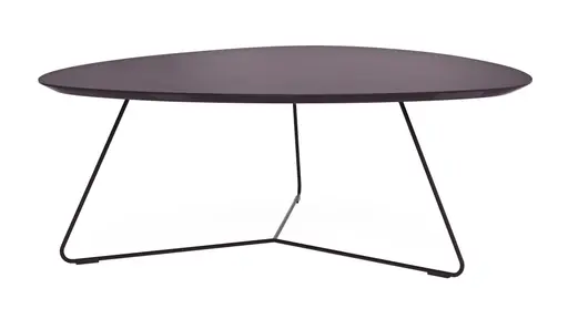 Couchtisch Fano - LBH ca. 96x86x38 cm, Fenix, Aubergine