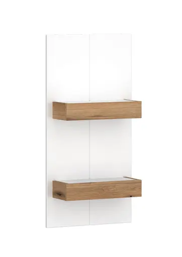 Paneel - Alpinweiß, Coast Evoke Eiche Nachbildung, Weiß Hochglanz