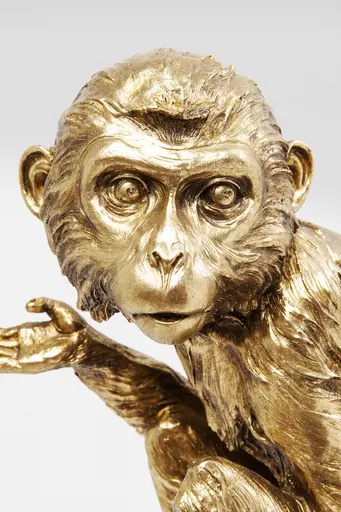 Deko-Figur- BHT ca. 32x109x21 cm, Goldfarben, Schwarz