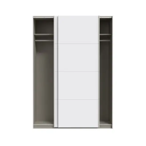 Schwebetürenschrank FREDDY 2- B ca. 150 cm, Weiß