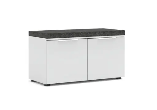 Garderobe - inkl. Sitzkissen, Weiß