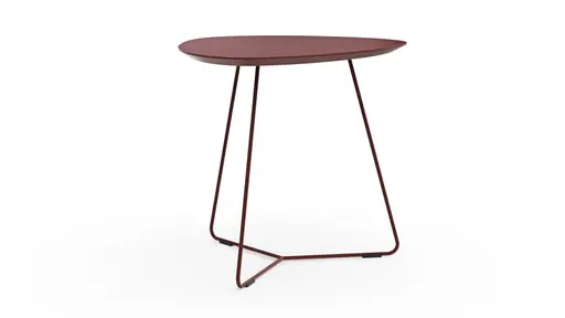 Ecktisch Fano - LBH ca. 59x50x50 cm, Fenix, Bordeaux