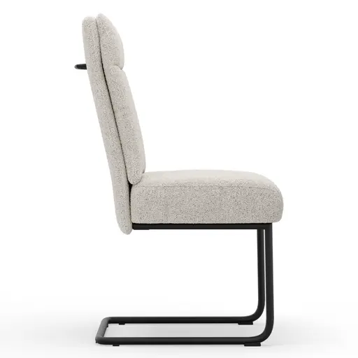 Freischwinger Ravina - Stoff, Creme