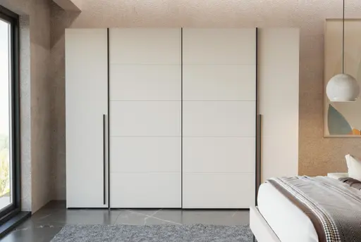  Schwebe-/Drehtürenschrank FAHDA- B ca. 270 cm, Sand