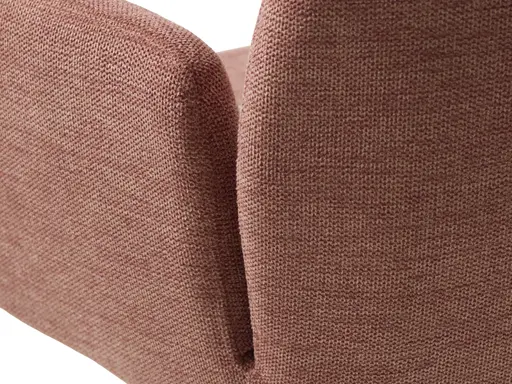 Armlehnstuhl - drehbar, Stoff, Rosa