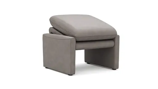 Hocker Tenero - inkl. Sitzhöhe verstellbar, Stoff, Grau