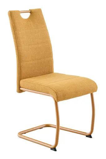 Freischwinger - Stoff, Gelb