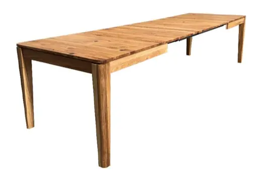 Esstisch - ausziehbar, LB ca. 160x90 cm, Eiche massiv