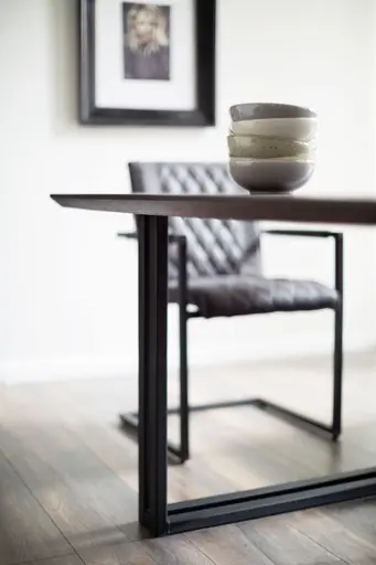 Esstisch Clifton - BL ca. 100x240 cm, Zerreiche massiv, Smoke