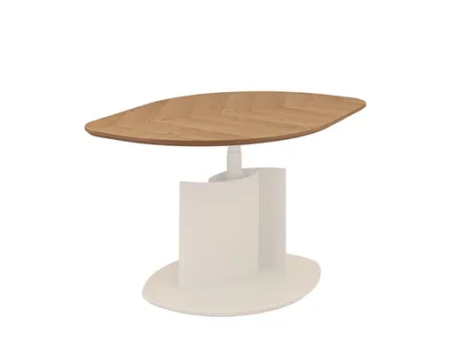 Couchtisch - höhenverstellbar, LBH ca. 106x70x47 cm, Wildeiche Furnier