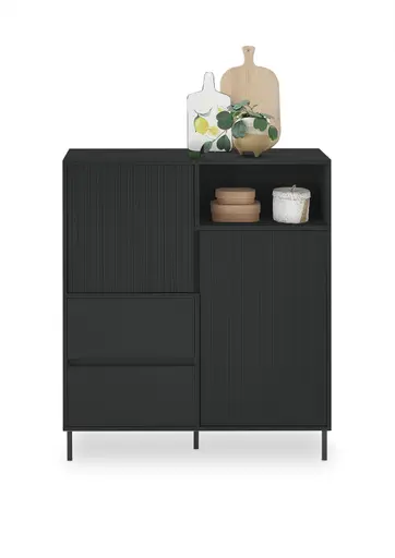 Highboard - B ca. 106 cm, Anthrazit