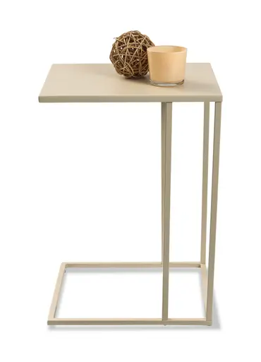 Beistelltisch - LB ca. 43x38 cm, Cremeweiß