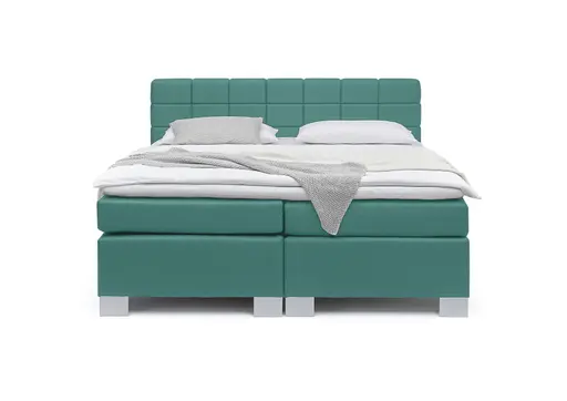 Boxspringbett HAIKOS- Liegefläche ca. 180x200 cm, Stoff, Petrol