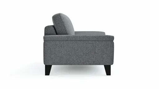 Sofa Oviedo - 2-Sitzer, keine Funktionen, Flachgewebe, Grau