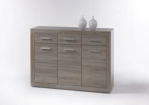 Kommode - B ca. 117 cm, Sonoma Eiche Nachbildung