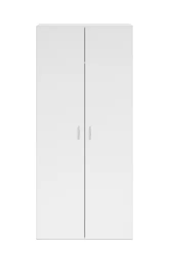 Drehtürenschrank- B ca. 160 cm, Weiß