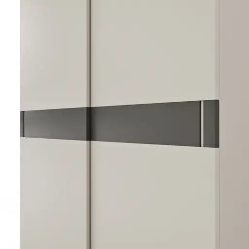 Schiebetürenschrank Loretto - B ca. 280 cm, Lack matt, Perlmutt