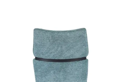 Stuhl MARJA - drehbar, Stoff, Türkis