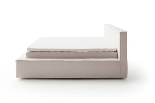 Polsterbett Samu 2 - Liegefläche 180x200cm, Stoff, Creme