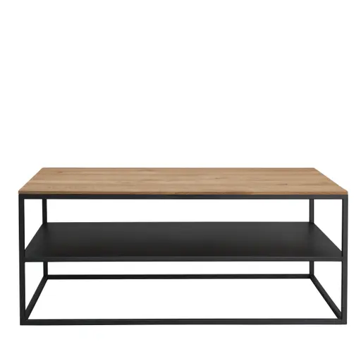 Couchtisch Kai - mit Ablage, LBH ca. 100x60x42 cm, Asteiche massiv