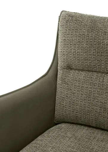 Armlehnstuhl MANDY - drehbar, Stoff, Grün