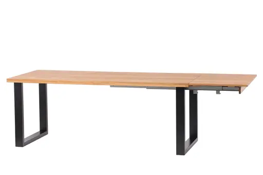 Esstisch - ausziehbar, LB. ca. 180x90 cm, Eiche massiv