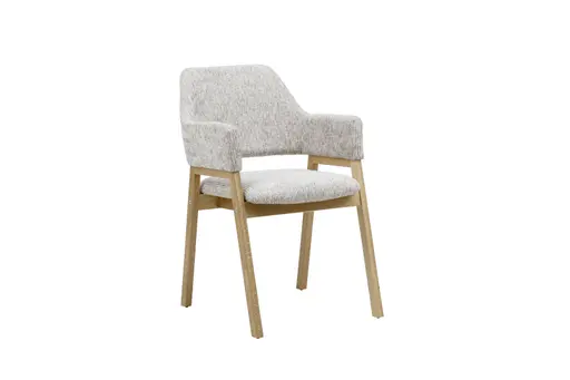 Armlehnstuhl - Stoff, Grau