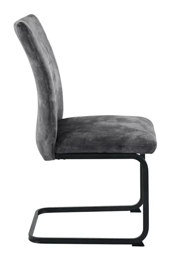 Freischwinger - Stoff, Vintage Anthrazit