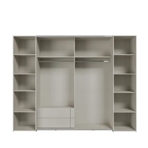  Schwebe-/Drehtürenschrank FAHDA- B ca. 270 cm, Sand