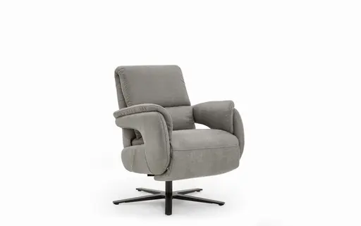 Drehsessel - Größe M, inkl. Relaxfunktion, Stoff, Grau