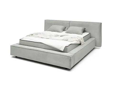 Polsterbett- Liegefläche ca. 180x200 cm, Stoff, Salbei, inkl. Matratze