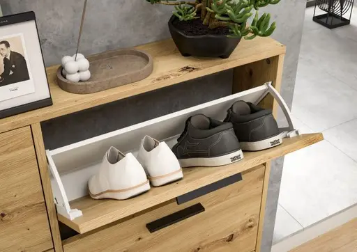 Schuhkipper - B ca. 116 cm, Artisan Eiche Nachbildung