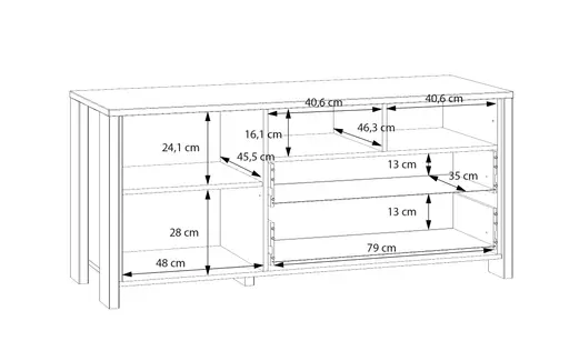 TV-Board FEA- Mango, Grau