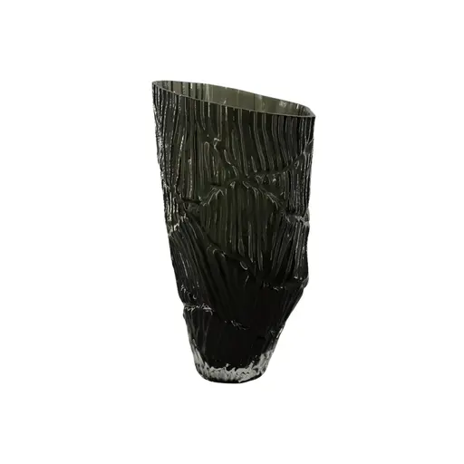Deko-Vase - DH ca. 16,5x32 cm, Dunkelgrau