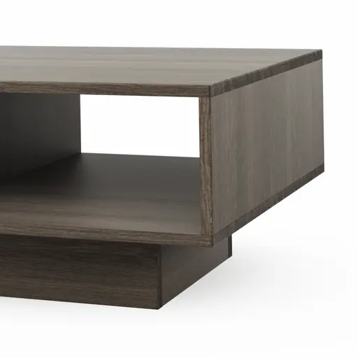 Couchtisch Saratoga - Buche massiv, silbergrau geölt