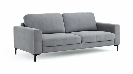 Sofa Oviedo - 3-Sitzer, Stoff, Grau