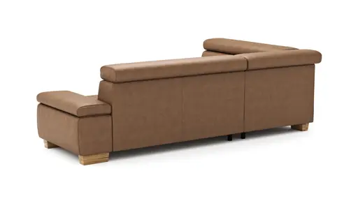 Ecksofa Philadelphia -  Ecke links, 2,5-Sitzer, Kopfteil verstellbar (manuell), Stoff, Braun