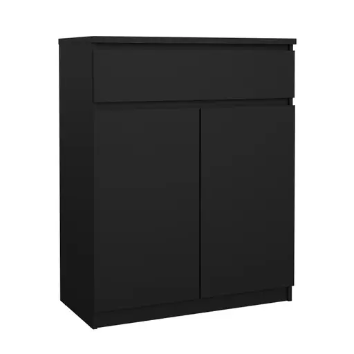 Kommode - B ca. 81 cm, Schwarz